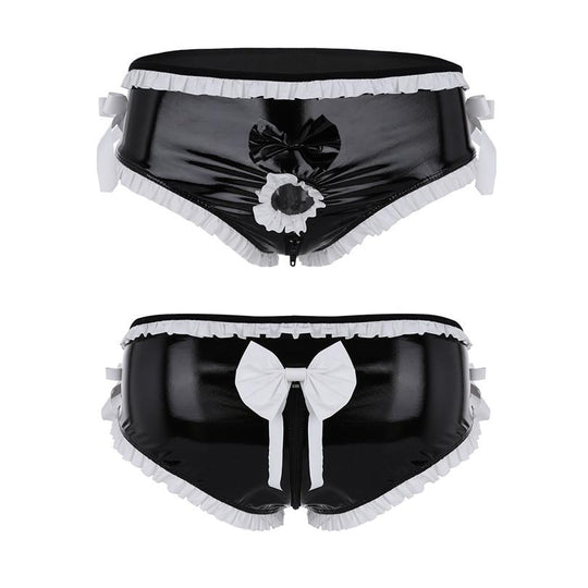 "Sissy Shena" Faux Leather Panties product view