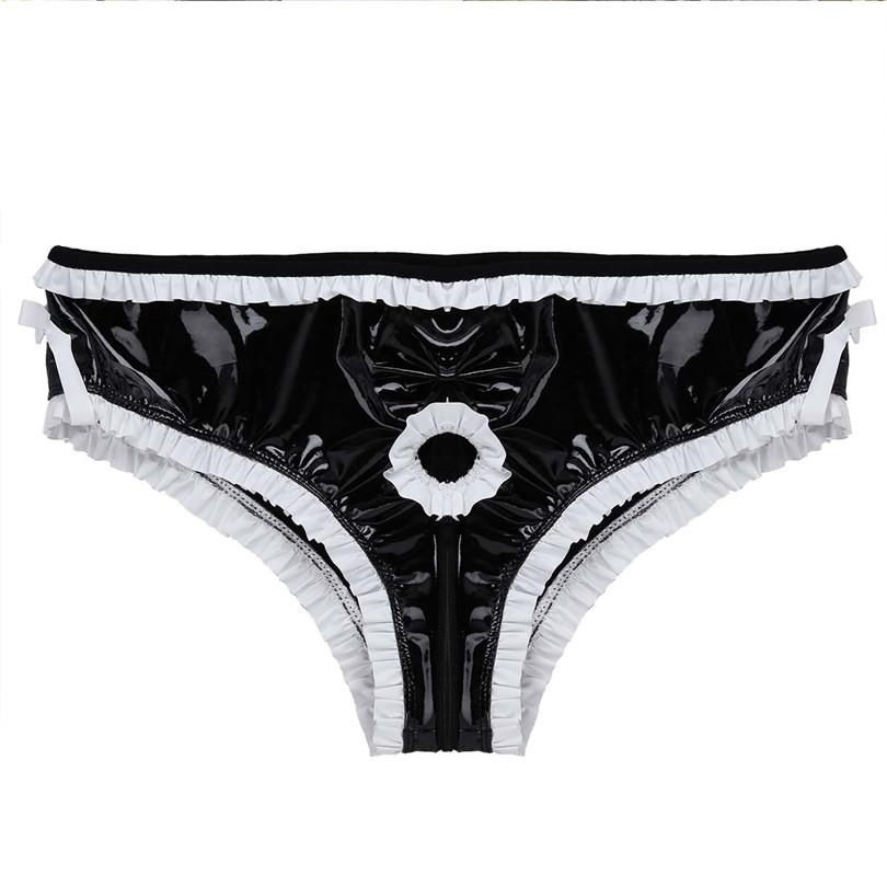"Sissy Shena" Faux Leather Panties, gallery view 5