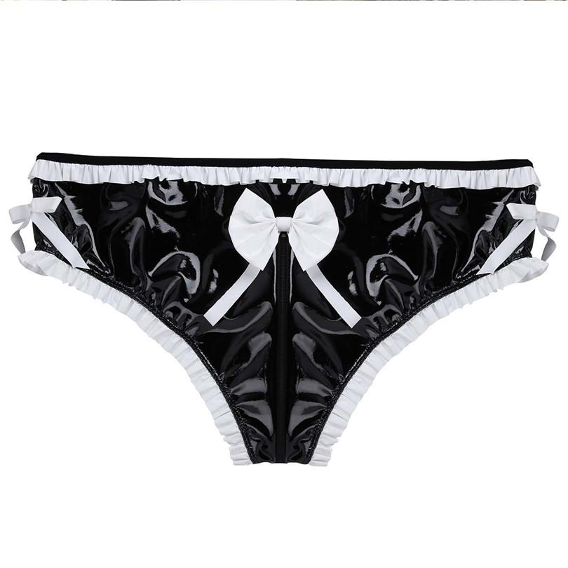 "Sissy Shena" Faux Leather Panties, gallery view 3