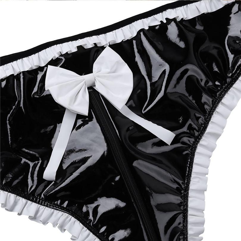 "Sissy Shena" Faux Leather Panties, gallery view 4