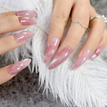 Load image into Gallery viewer, Extra Long Stiletto Pink Marble Nails BDSM
