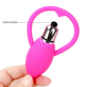 Stimulating Beaded Vibrating Penis Plug