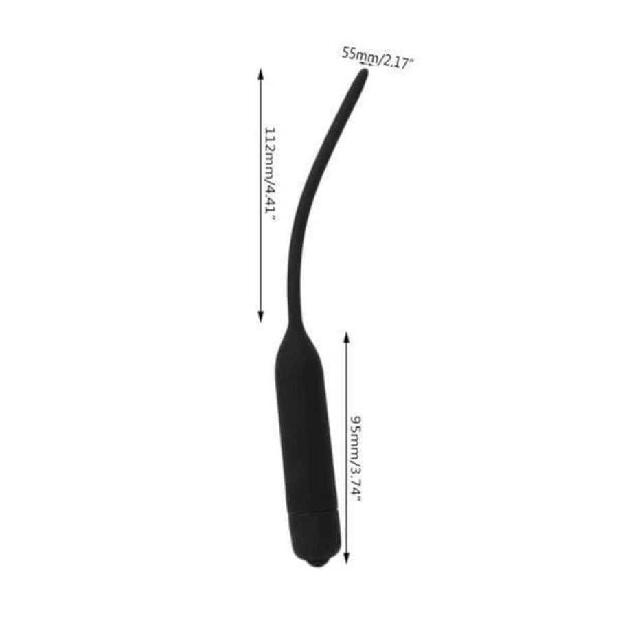 Silicone Vibrating Smooth Penis Plug, gallery view 3