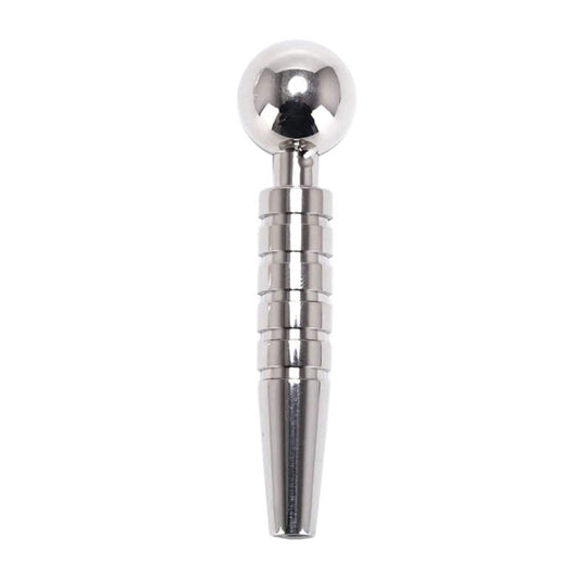 Ribbed Hollow Penis Plug product view
