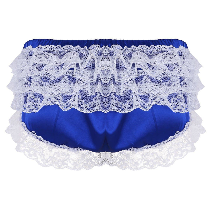 "Sissy Sunny" Ruffled Satin Panties, gallery view 6