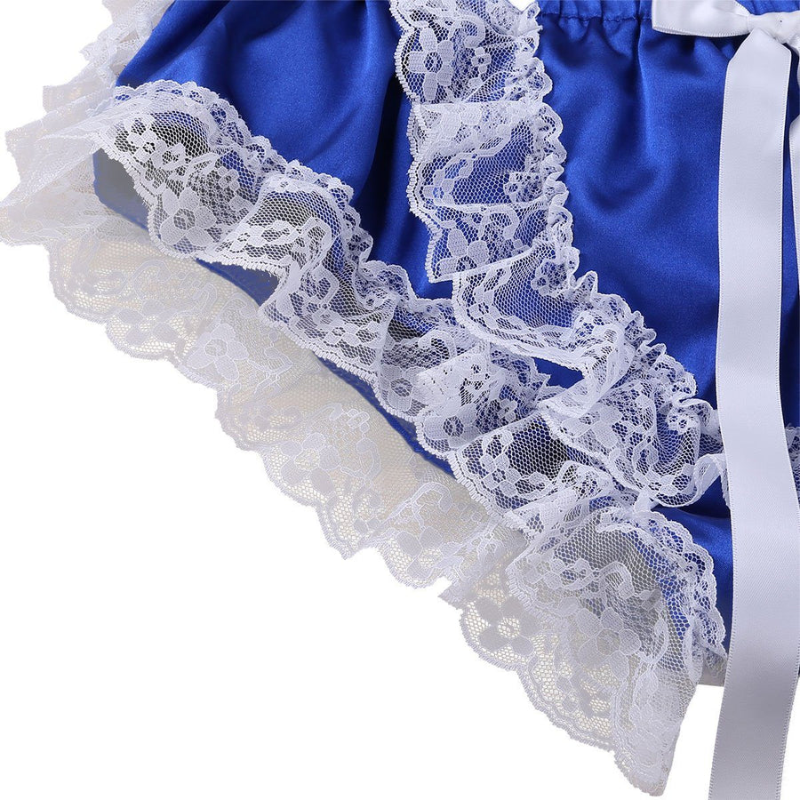 "Sissy Sunny" Ruffled Satin Panties, gallery view 8