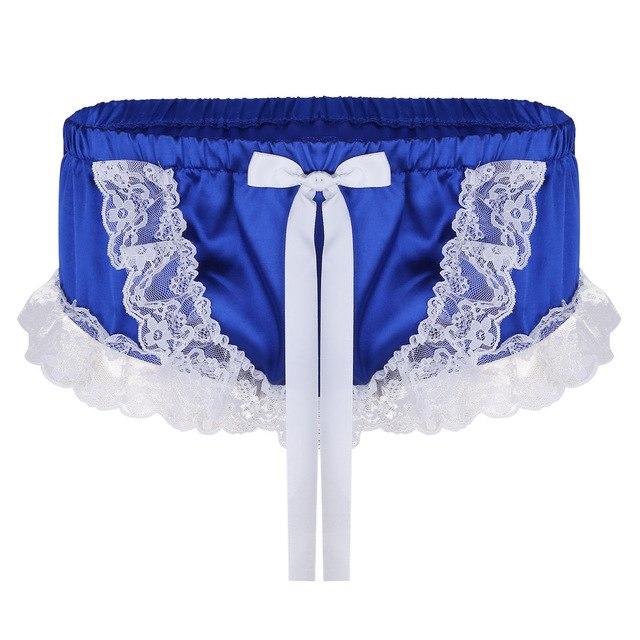 "Sissy Sunny" Ruffled Satin Panties, gallery view 5