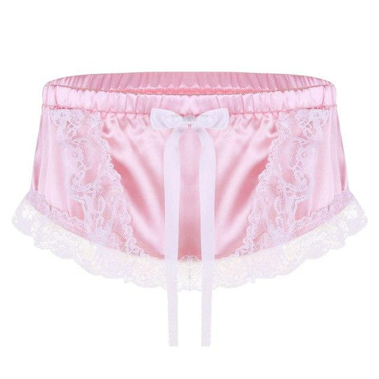 "Sissy Sunny" Ruffled Satin Panties product view