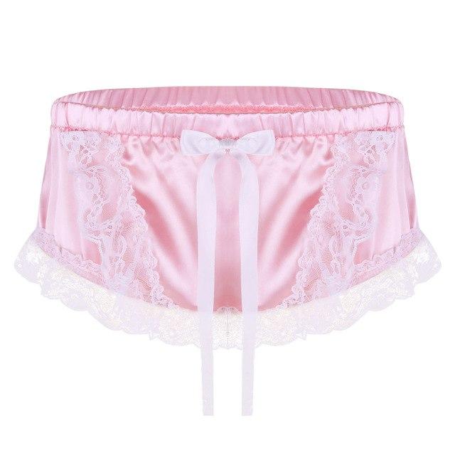 "Sissy Sunny" Ruffled Satin Panties product view