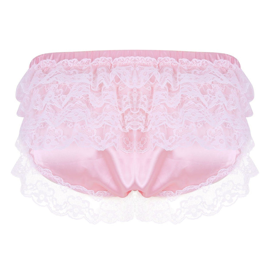 "Sissy Sunny" Ruffled Satin Panties, gallery view 2