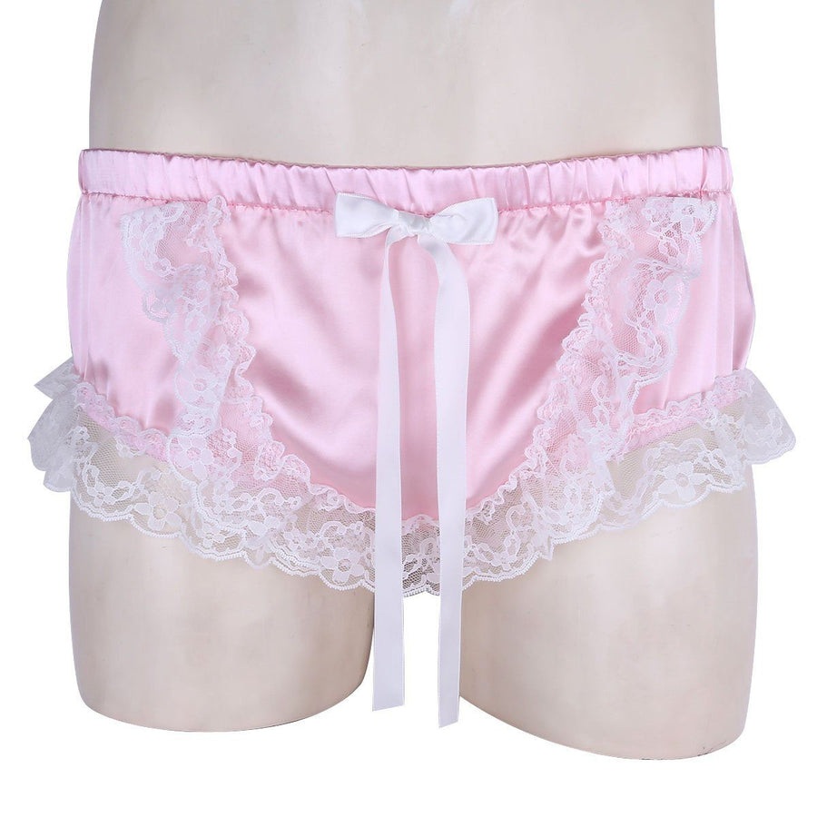 "Sissy Sunny" Ruffled Satin Panties, gallery view 3