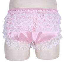 Load image into Gallery viewer, &quot;Sissy Sunny&quot; Ruffled Satin Panties
