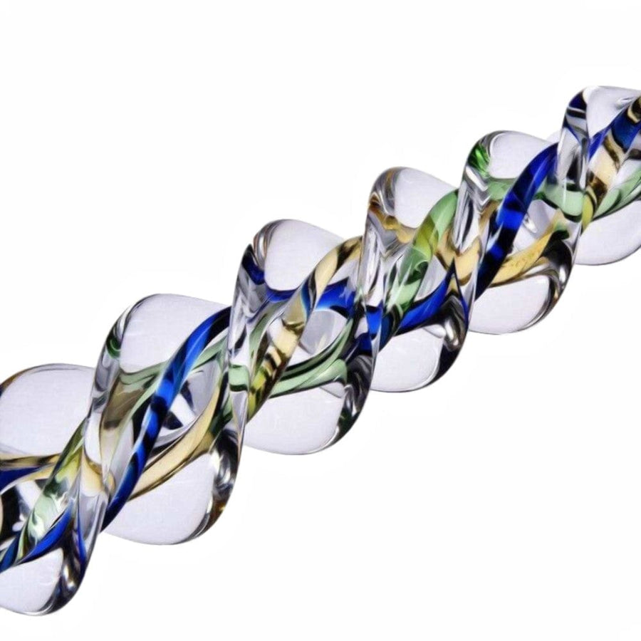 BDSM Spiral Kind of Pleasure Stimulation Glass Dildo, gallery view 4