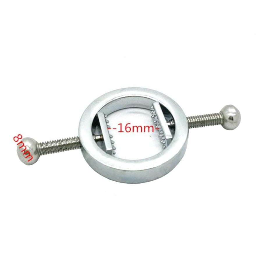 BDSM Toothed Nipple Clamps, gallery view 8