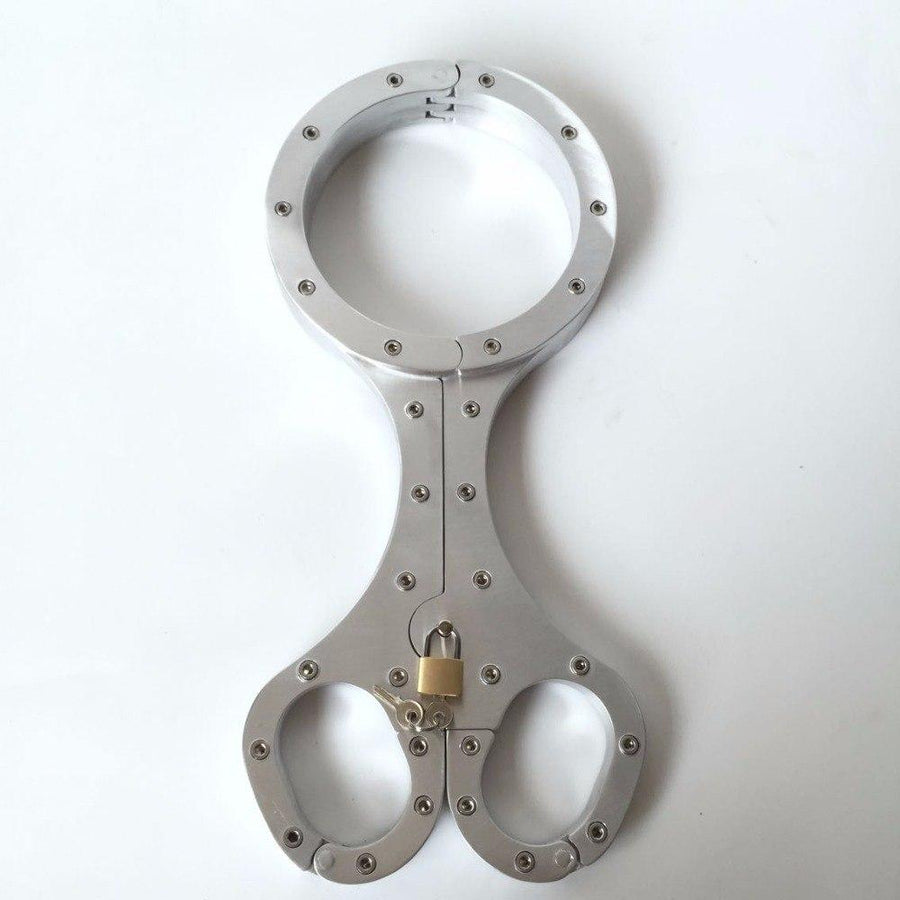 Neck Collar & Handcuffs Sissy Bondage BDSM, gallery view 3