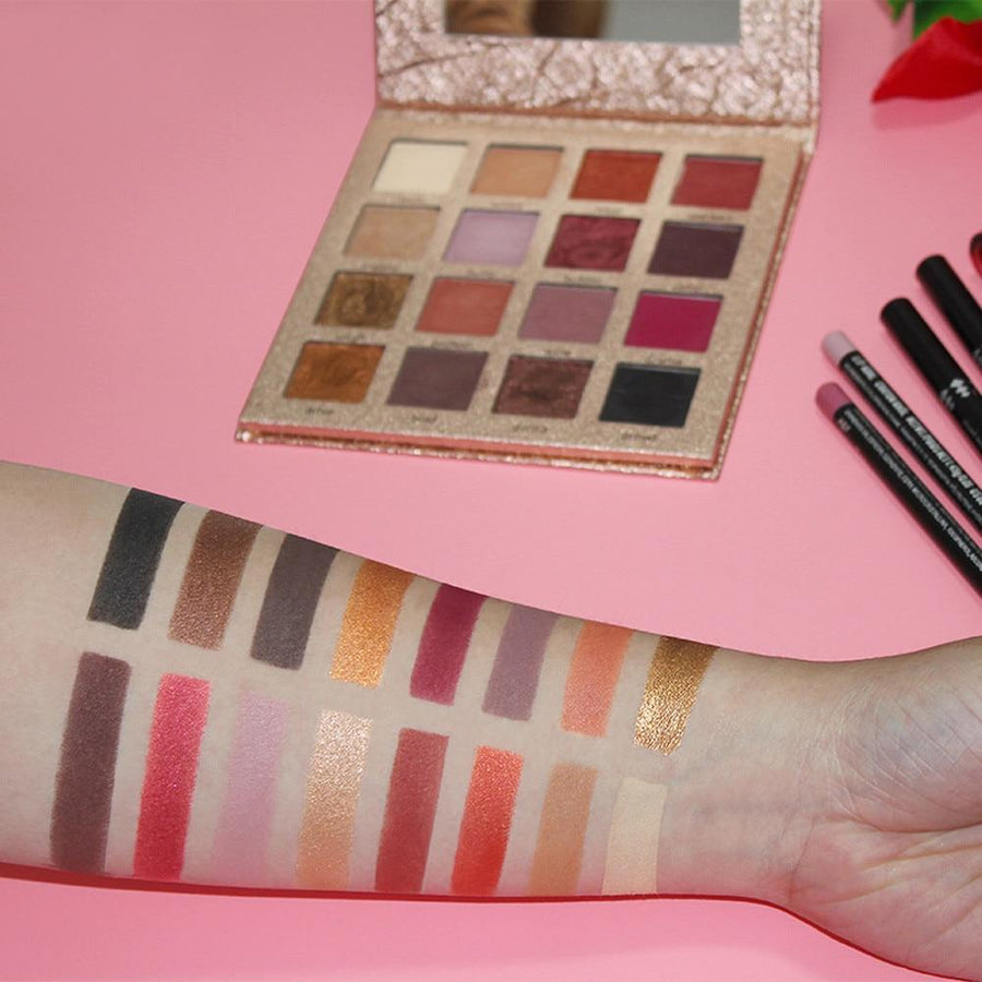 16 Color Shimmer Glitter Eyeshadow Palette, gallery view 4