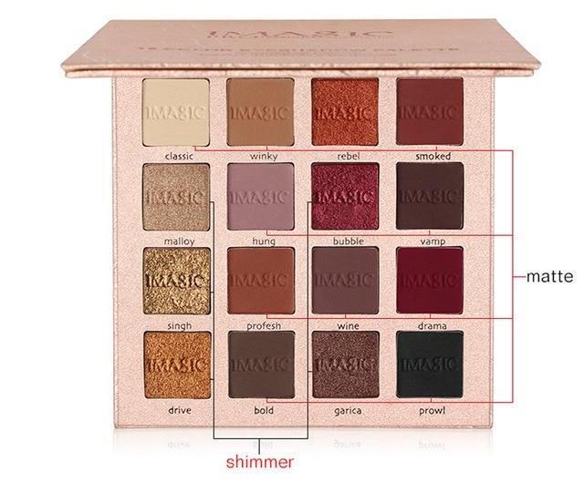 16 Color Shimmer Glitter Eyeshadow Palette, gallery view 5