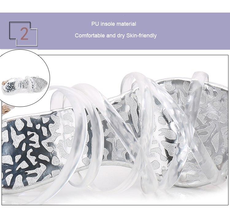 Transparent Open Toe Tranny Sandals, gallery view 3