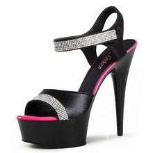Load image into Gallery viewer, &quot;Sissy Norma&quot; Crystal Sandals
