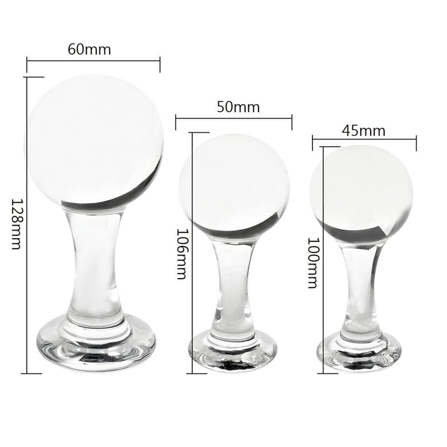 Ball and Stem Glass Butt Plug, gallery view 9