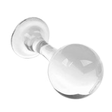 Load image into Gallery viewer, Ball and Stem Glass Butt Plug
