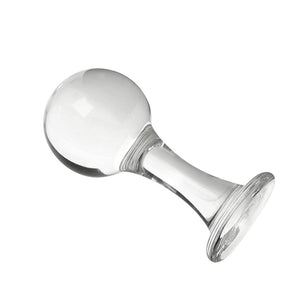 Ball and Stem Glass Butt Plug