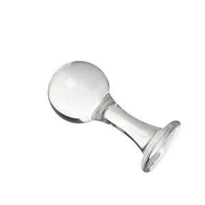 Ball and Stem Glass Butt Plug