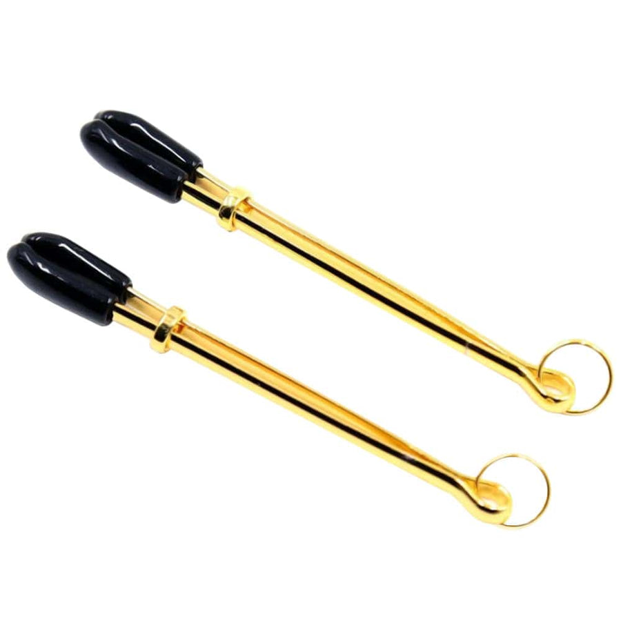 BDSM Golden Nipple Clamps for Couples, gallery view 2
