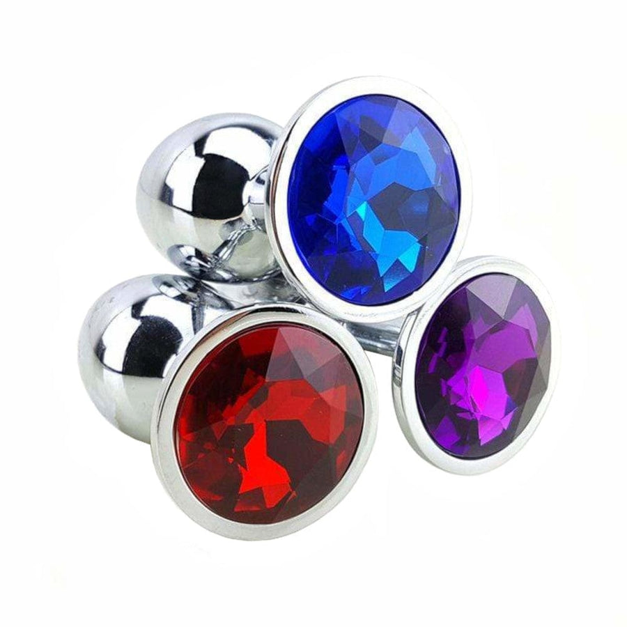 3" Jeweled Metal Plug product view