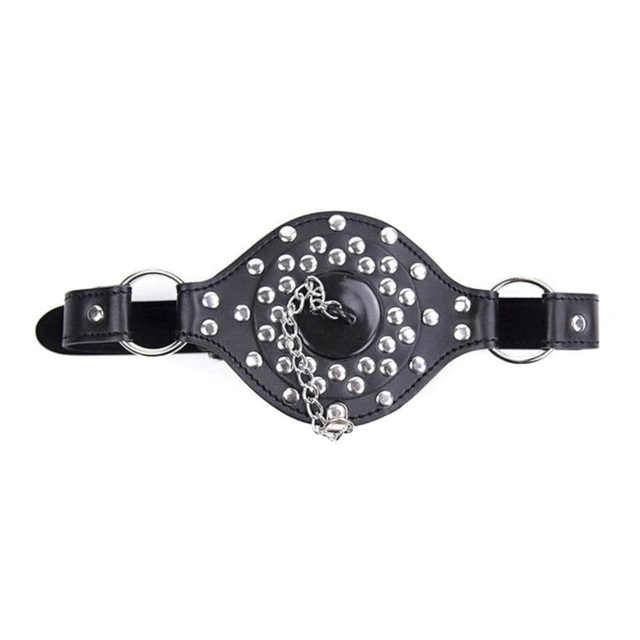 Removable Mouth Stopper Leather Gag BDSM, gallery view 8