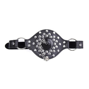 Removable Mouth Stopper Leather Gag BDSM