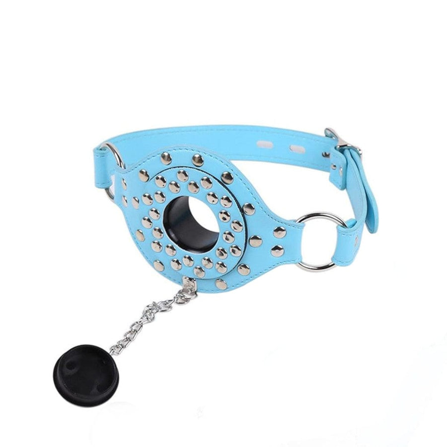 Removable Mouth Stopper Leather Gag BDSM product view