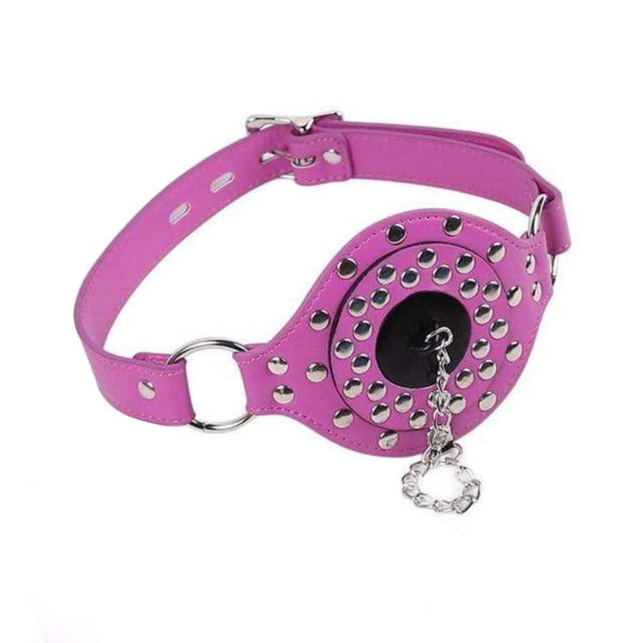 Removable Mouth Stopper Leather Gag BDSM, gallery view 5