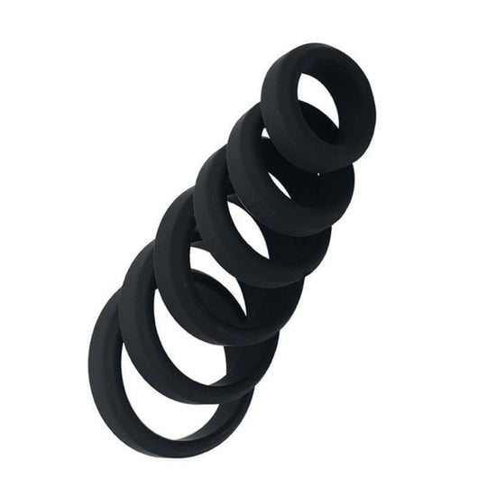 Stronger Erections Black Cock Ring BDSM product view