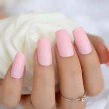 Load image into Gallery viewer, Light Pink Matte Faux Nails BDSM
