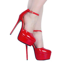 Load image into Gallery viewer, Slutty Red Sissy Pumps
