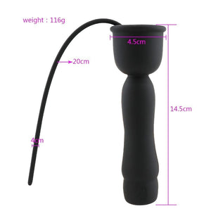 10-Speed Vibrating USB Rechargeable Penis Plug BDSM