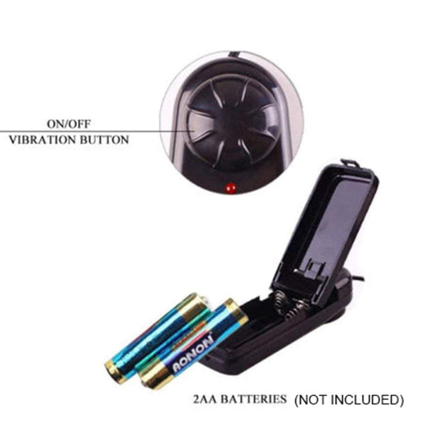 Transparent Purple Double Ended Strap On Vibrating, gallery view 4