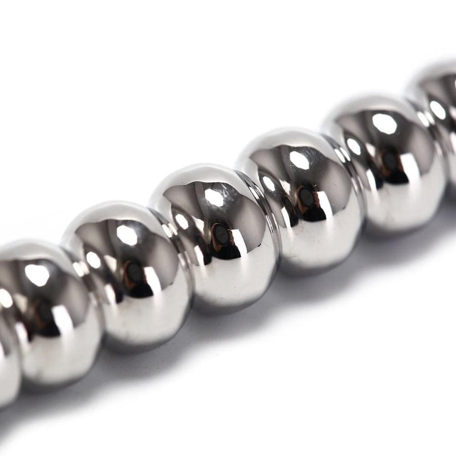 Ribbed Stainless Hollow Penis Plug BDSM, gallery view 5
