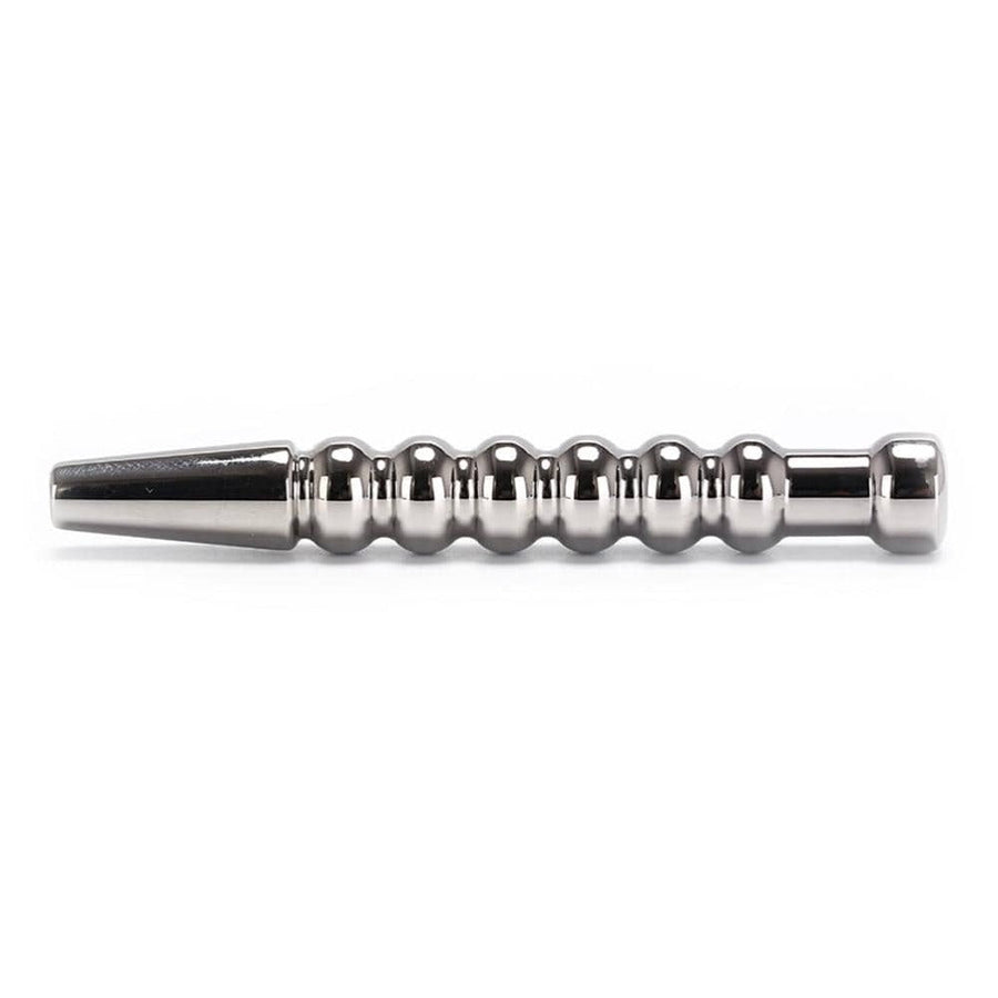 Ribbed Stainless Hollow Penis Plug BDSM, gallery view 6