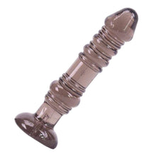 Lade das Bild in den Galerie-Viewer, BDSM Analdildo aus Silikongelee mit Gewinde, 5 Zoll
