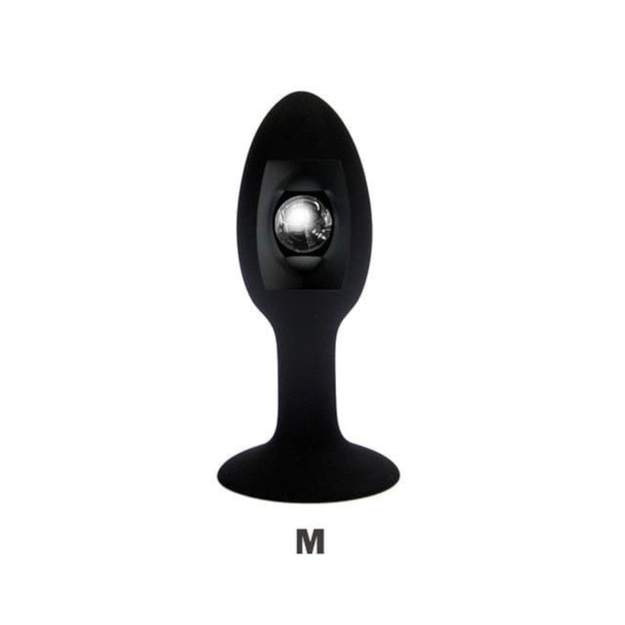 Silicone Butt Plug With Internal Metal Ball, gallery view 4