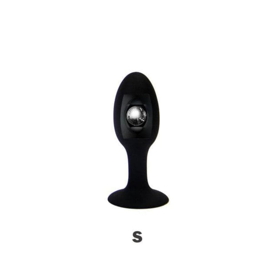 Silicone Butt Plug With Internal Metal Ball, gallery view 3