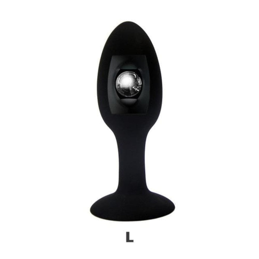Silicone Butt Plug With Internal Metal Ball, gallery view 5