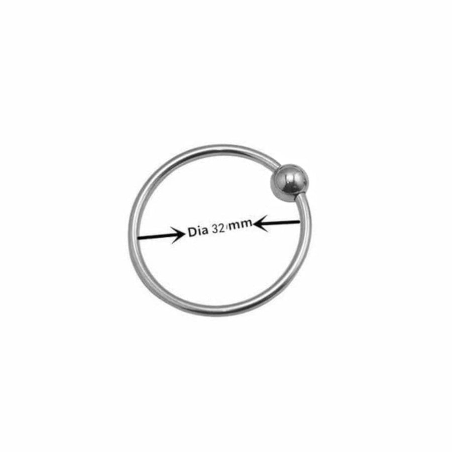 Beginner-Friendly Stainless Beaded Cock Ring BDSM, gallery view 3