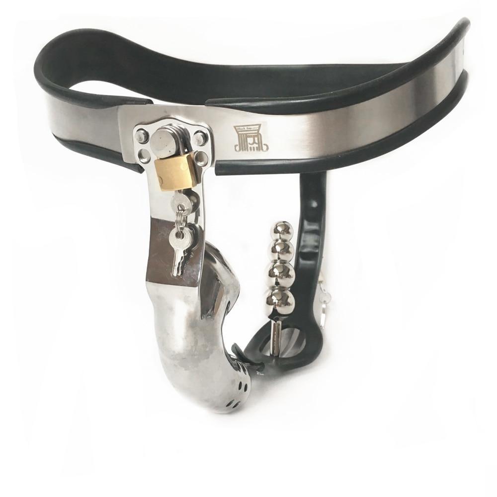 Ceinture de chastet en acier inoxydable avec plug anal sissyloving Ceinture de chastet en acier inoxydable avec plug anal sissyloving