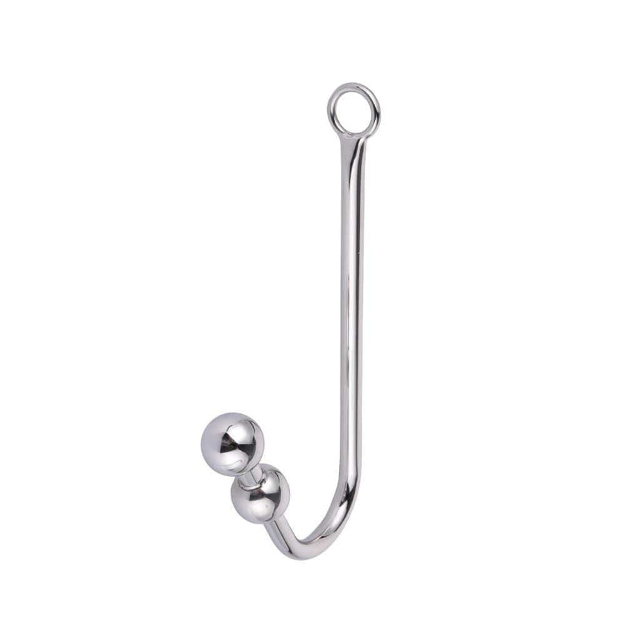 Stainless Steel Beaded Anal Hook 9.07 to 9.84 Inches Long, gallery view 3