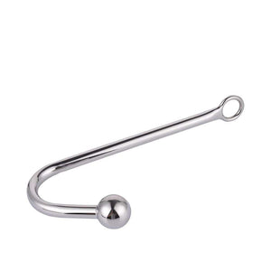Stainless Steel Beaded Anal Hook 9.07 to 9.84 Inches Long