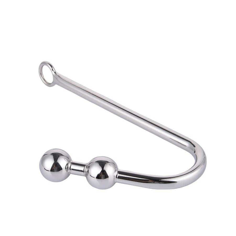 Stainless Steel Beaded Anal Hook 9.07 to 9.84 Inches Long, gallery view 9