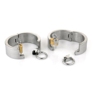 Stainless Steel Lockable Bondage Handcuffs BDSM